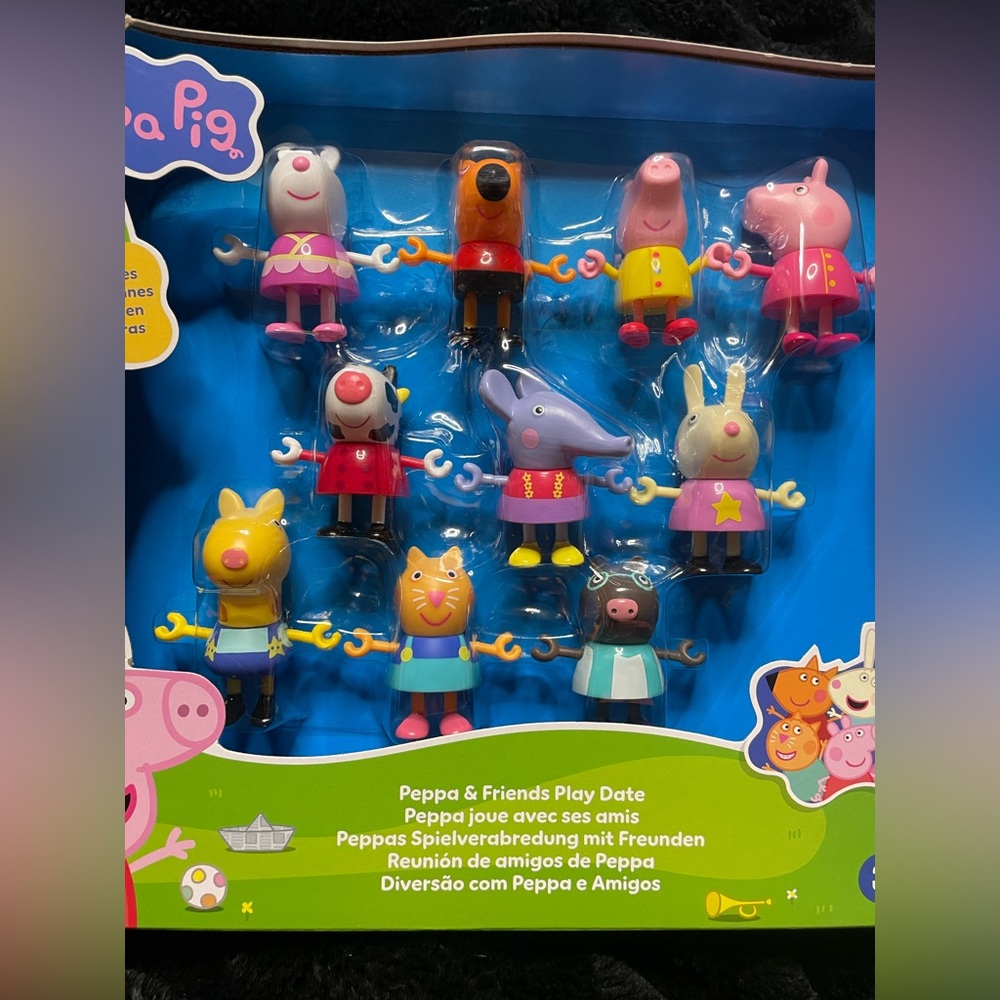 Hasbro Peppa Pig & Friends Play date 10 figurines NEW IN PACKAGE! - Picture 3 of 10